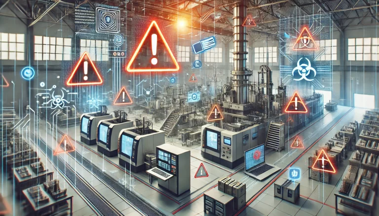 factory with cyber threats